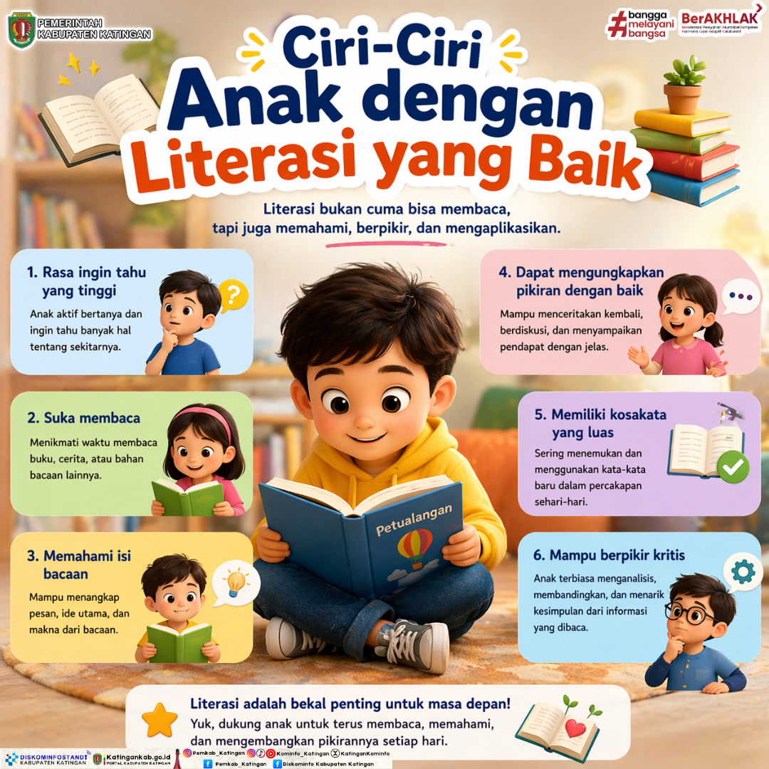 Ciri-ciri Anak dengan Literasi yang Baik